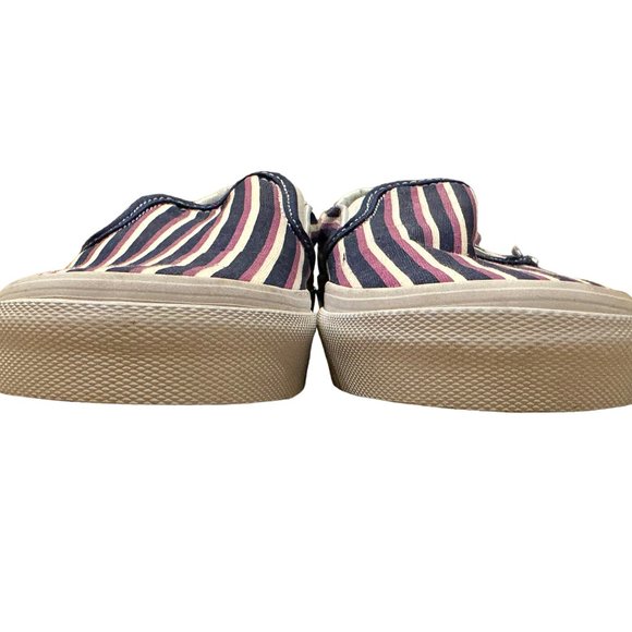 Vans Striped Slipped-on Sneakers, Size 7.5, Excellent Used Condition - Picture 8 of 8